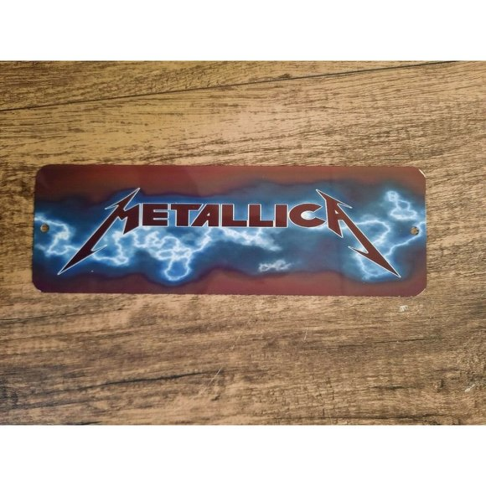 Metallica Rock Band Banner Marquee 4x12 Metal‎ Wall Sign